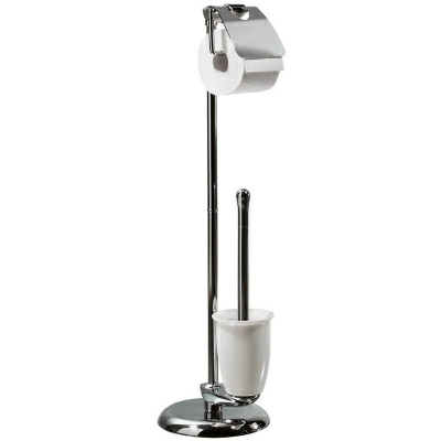 Полноразмерное изображение Ерш с подставкой и держателем для туалетной бумаги Spirella Darwin, 77см