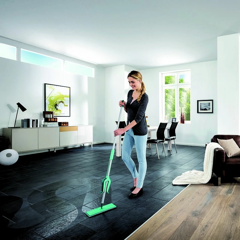 2 Швабра с телескопической ручкой и отжимом Leifheit Picobello Plus M фото 5