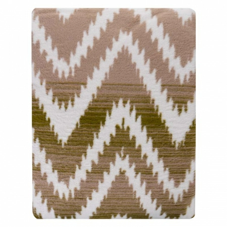 Плед 200x220см Pappel Cotton, красный с бежевым фото 5