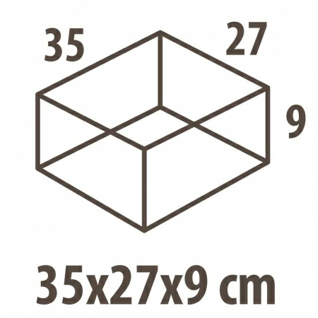 3 Органайзер для хранения Hausmann Paisley 35x27x9см, бежевый фото 2