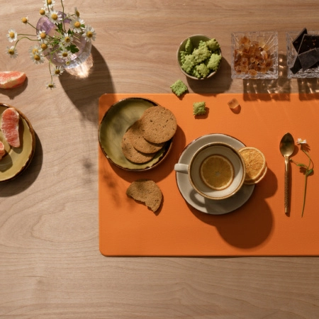 4 Салфетка сервировочная Zapel Eco Leather mustard фото 4