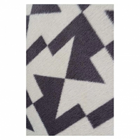 Плед 150x200см Pappel Scotch Jacquard, серый с белым фото 4