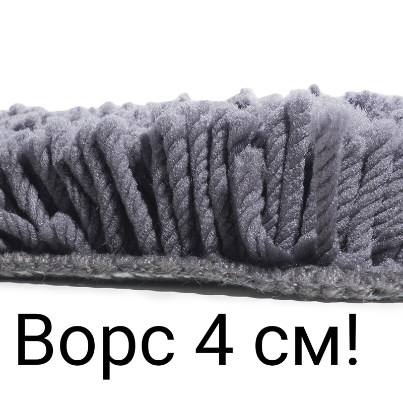 Коврик для туалета Spirella Highland 55х55см, серый фото 4