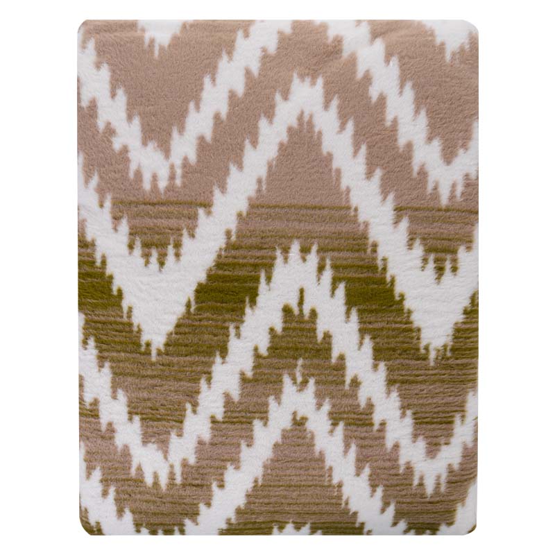 Плед 150x200см Pappel Cotton, красный с бежевым фото 3