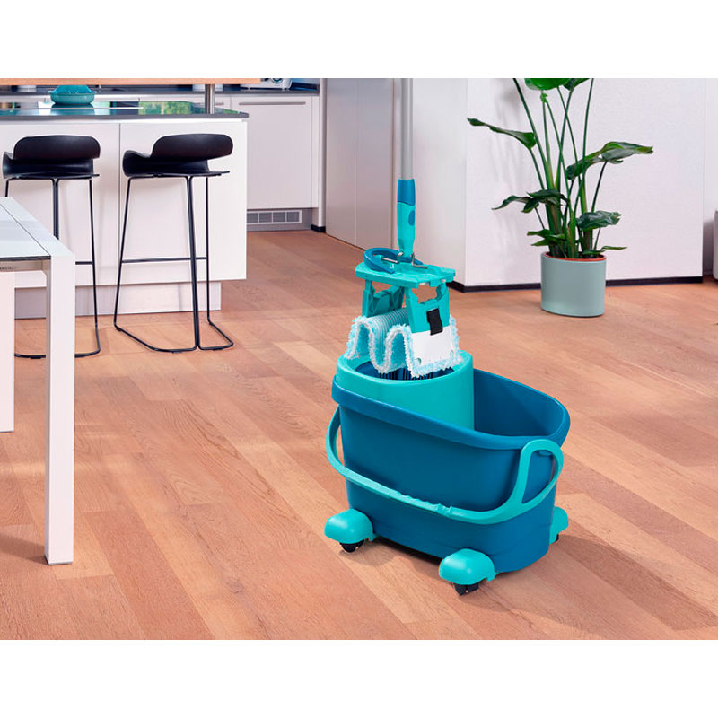 Комплект для влажной уборки Leifheit Clean Twist M Ergo швабра и ведро на колесиках фото 4