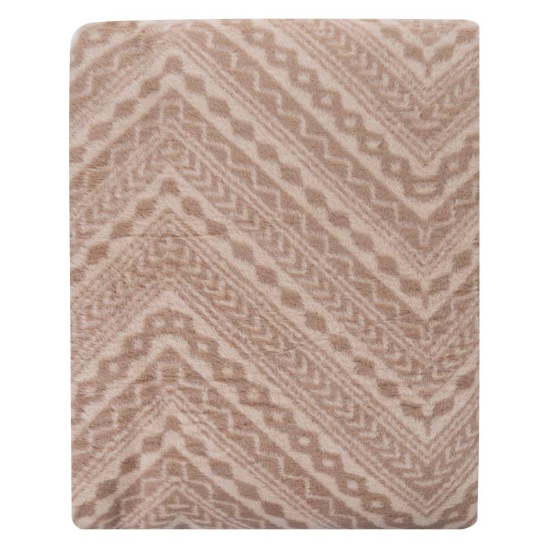 Плед 150x200см Pappel Cotton, бежевый фото 2