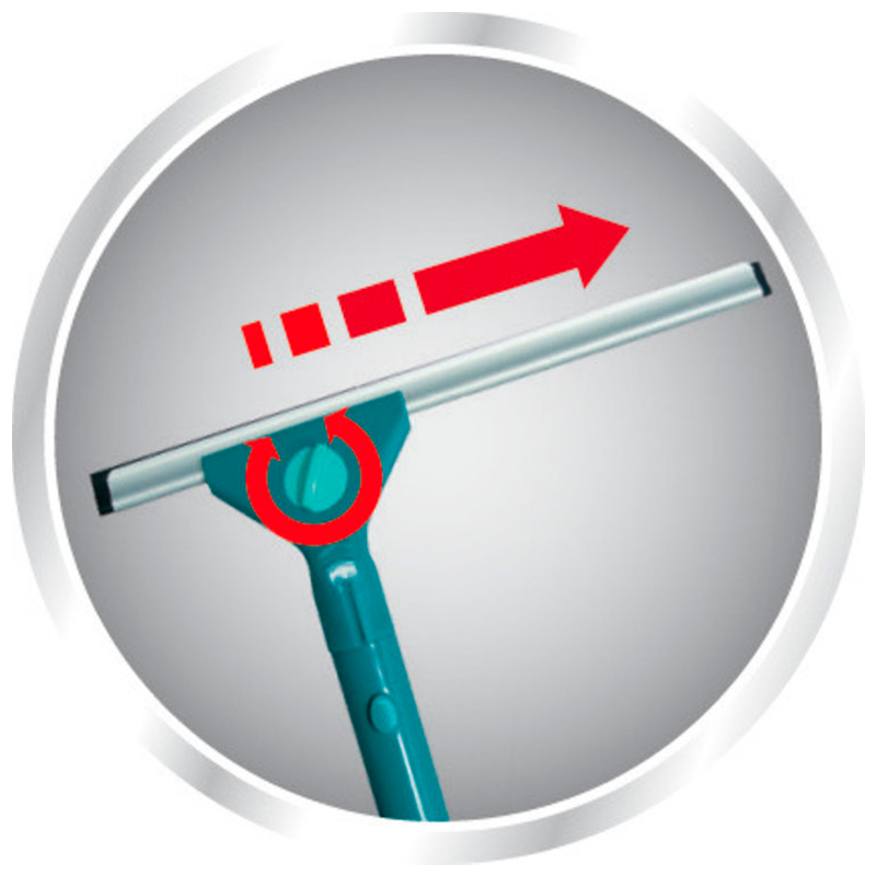 Щётка для мытья окон с губкой и телескопической ручкой Leifheit Basic Wet & Dry (90-150см) фото 4