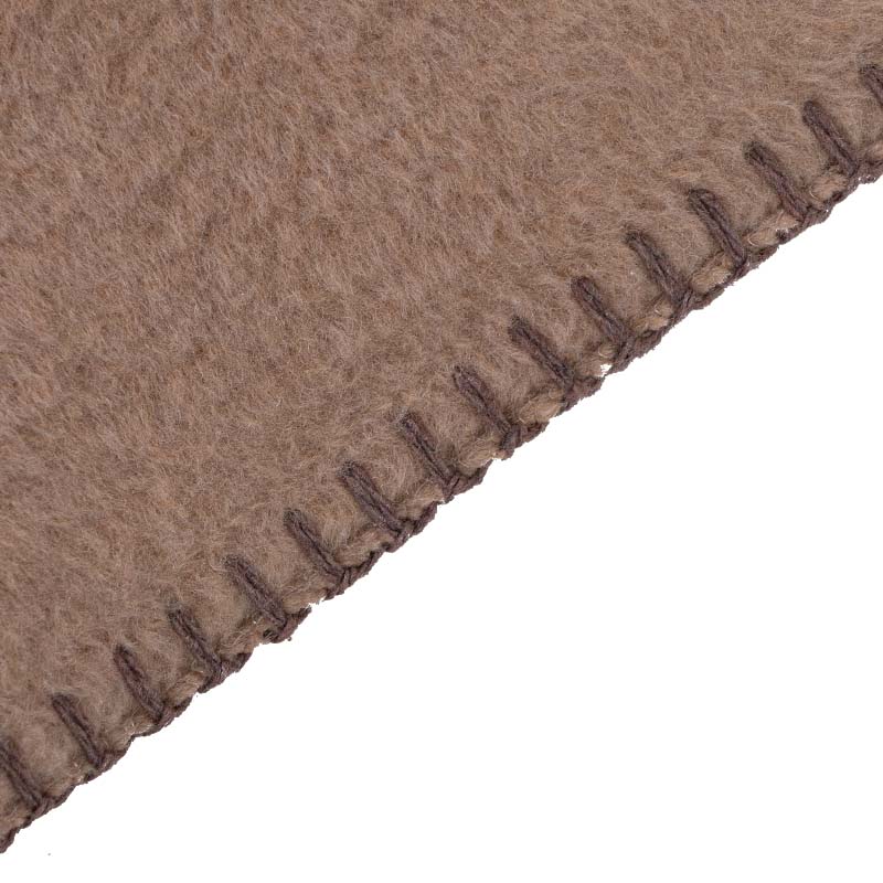 Плед 150x200см Pappel Cotton, голубой с бежевым фото 5