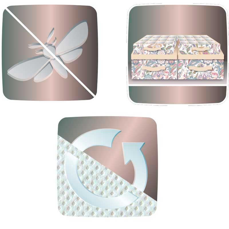 Чехол для одежды Hausmann Paisley 60x137см, бежевый фото 4