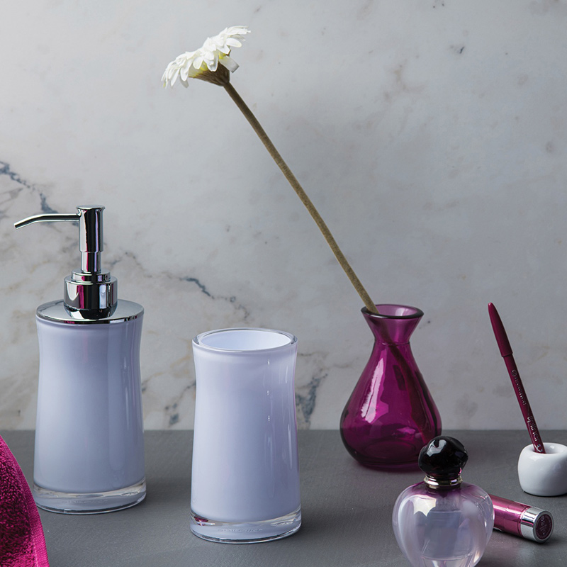 Дозатор для жидкого мыла Spirella Sydney-Acryl, серый фото 3