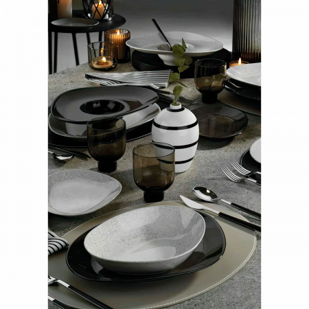 Тарелка для пасты Kutahya Galaxy, черный фото 3