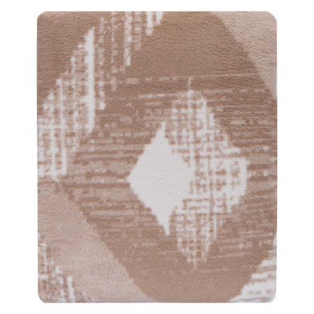 Плед 200x220см Pappel Scotch Jacquard, белый с бежевым фото 2