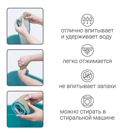 Швабра для влажной уборки Hausmann Classic Home с телескопической ручкой фото 17