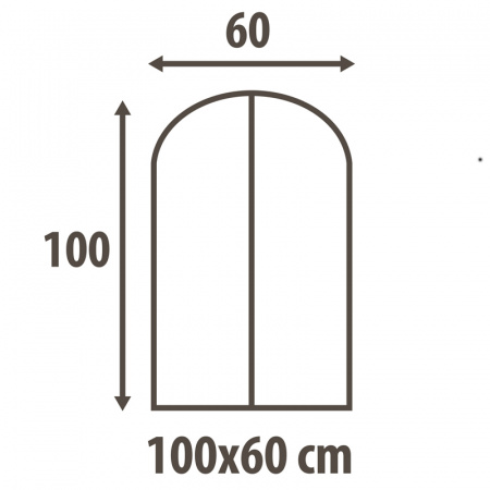 Чехол для одежды Hausmann Paisley 60x100см, бежевый фото 3
