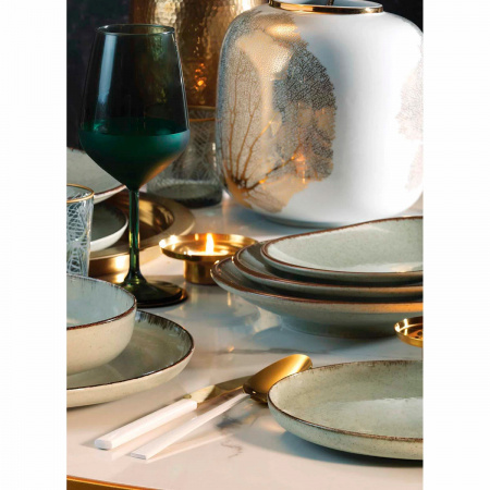 Блюдце Kutahya Pearl Lima 12см, зеленый фото 3