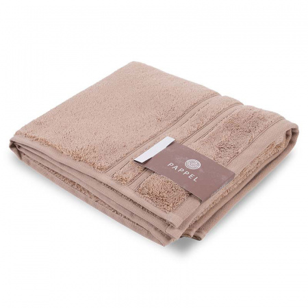 Полотенце махровое Pappel Cirrus/S 70x140см, цвет бежевый фото 1