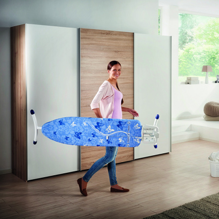 Гладильная доска с электроподключением Leifheit Airboard Solid Plus M 120х38см фото 7